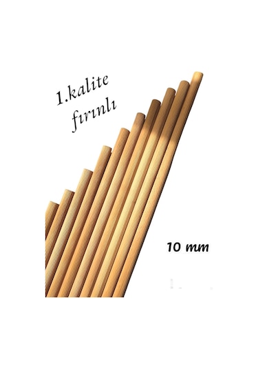 Ahşap  Çubuk Çıta Kavela Yivli Kayın 10 MM 100 CM 10 Adet