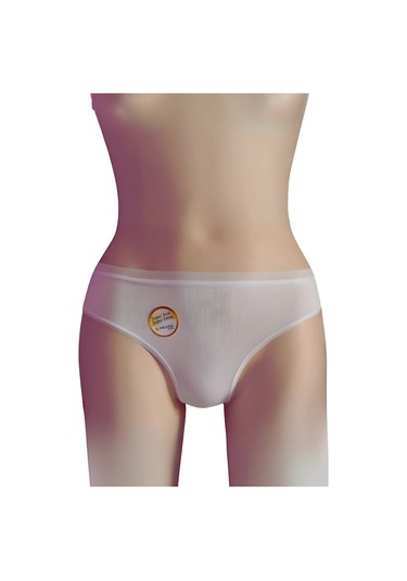 2468 Bikini Transparan Lastik Mıcro Modal Ekru