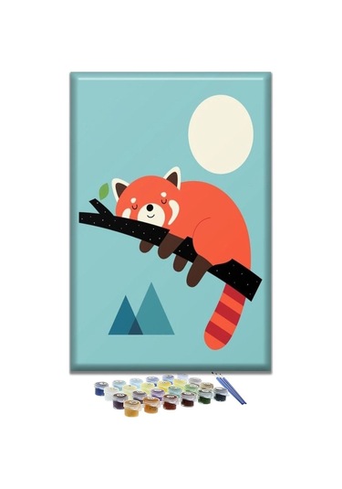 Sayılarla Boyama Seti - Uyuyan Tilki