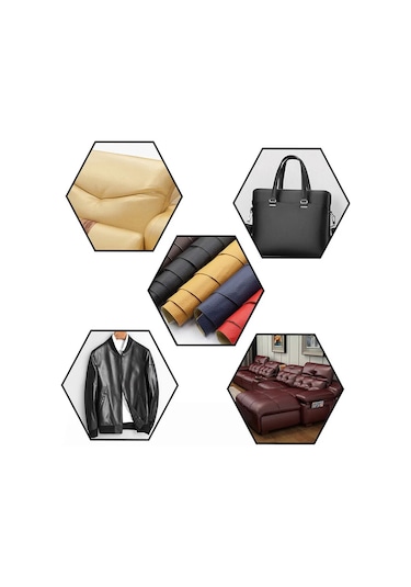 Kalınlaşmış Kendinden Yapışkanlı Deri Tamir Mobilya Masa Kanepe Araba Koltuğu White L