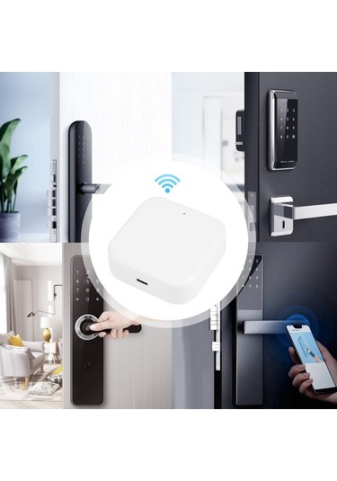 Createtech Bluetooth Wifi Parmak İzi Kilidi Köprü Ttlock Uygulama Kontrollü Ağ Geçidi Hub