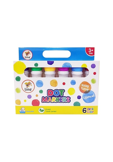 Lino Dot Markers Yıkanabilir 6'lı