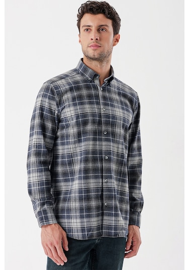 Koyu Lacivert Uzun Kollu Ekoseli Gabardin Sert Yaka Cepli Garnili Casual Comfort Fit Gömlek 1004235112-koyu Lacivert Koyu Lacivert Koyu Lacivert Uzun Kollu Ekoseli Gabardin Sert Yaka Cepli Garnili Casual Comfort Fit Gömlek 1004235112-koyu Lacivert Koyu Lacivert