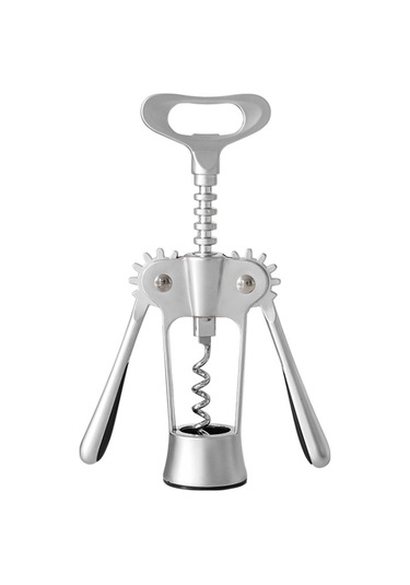 Mutfak Çok Fonksiyonlu Manuel Şarap Çinko Alaşım Şişesi Açıcı, Boyut:çinko Alaşım Gümüşü Diğer