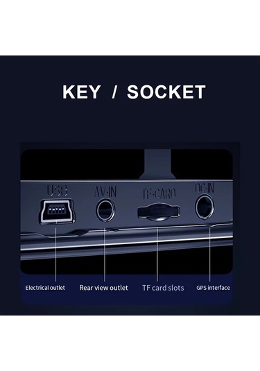 Dashanshop 4.5 İnches Black 4.5 Black Model Çift Kayıt Gece Görüşlü Hd Araç Kamerası Ön Arka Kayıt Döngü Kayıt Tüm Araçlar İçin