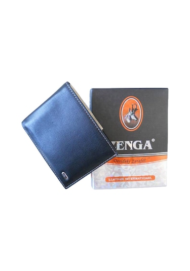 Zenga Deri Cüzdan 288-51 Siyah Kırmızı
