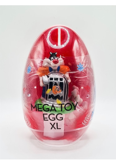 B.Toys Mega Toy Egg Xl Kırmızı Oyuncaklı Şekerleme 10 Gr