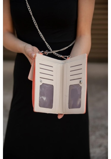 Bizoon Ol-2021-I Telefon Bölmeli Zincir Askılı Çapraz Çanta