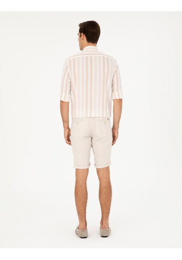 Pierre Cardin Erkek Bej Şort / Bermuda 50288507-vr011 Bej