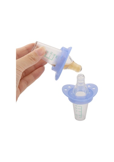 Jeemson 10 ML Ölçülü Silikon Emzikli Bebek Besleyici Temizlenebilir Durgun Konumda Durur