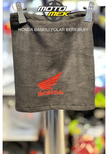 Honda Baskılı Polar Bere/buff Siyah
