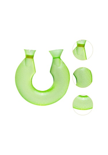 Homyl Boyun Sıcak Su Torbası Kokusuz Kalın Taşınabilir Yeşil