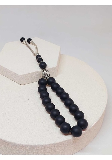 Onix Oniks Taşı 17lik Efe Tesbih Mat 12mm 51514