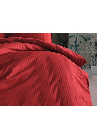 Saten Artline Nevresim Takımı Çift King Size - Kiremit