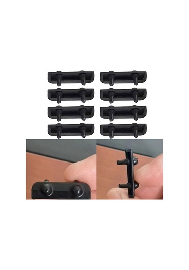 20 Adet Hava Fritözü Kauçuk Uçları Hava Fritözü Izgarası İçin Yedek Kapak Kapağı Siyah