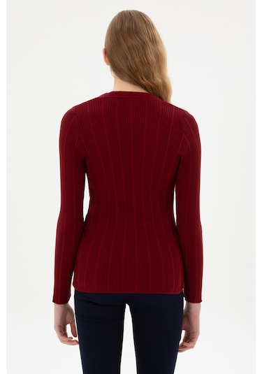 U.s. Polo Assn. Kadın Bordo Hırka Triko 50313580-vr014 Bordo