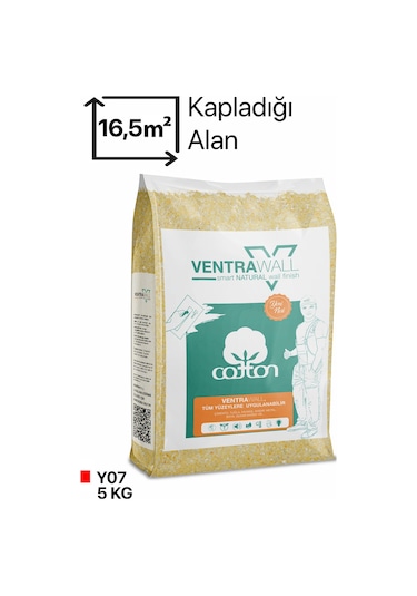 Ventrawall Sarı İç Cephe Boyası - Pamuk Sıva - Y07 - 5 Kg