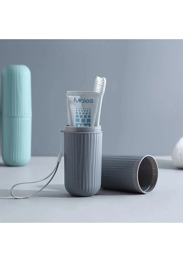 Maoyaya 1 Adet Taşınabilir Diş Fırçası Ve Macun Tutucu Banyo Bardağı Çok Renkli Çok Renkli