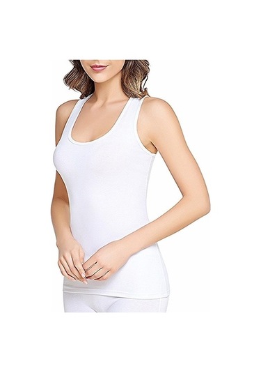 Tutku 0136 Kadın Ribana Geniş Askılı Atlet 6 Adet