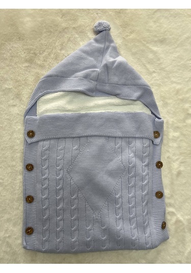 6718 Welsoflu 1'li Ponponlu Kundak Mavi