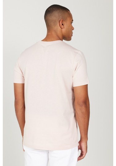 Ac&Co / Altınyıldız Classics Slim Fit Bisiklet Yaka Kısa Kol Pamuklu Erkek Tişört Gülkurusu Ac&Co / Altınyıldız Classics Slim Fit Bisiklet Yaka Kısa Kol Pamuklu Erkek Tişört Gülkurusu