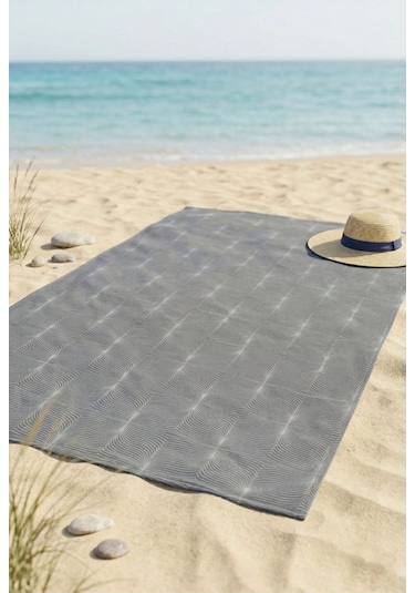 Deep Wave Antrasit Plaj Havlusu 70 X 150 Cm Antrasit