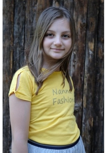 Pamuk Tişört Sarı Nanna Fashion 2022-G-0003