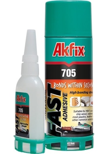 Akfix Mdf Kit 705 Universal Hızlı Yapıştırıcı 100 ML + 25 G - GA055