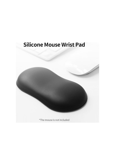 Yumuşak Silikon Mouse Bilek Pedi Fare Bilek Desteği,siyah
