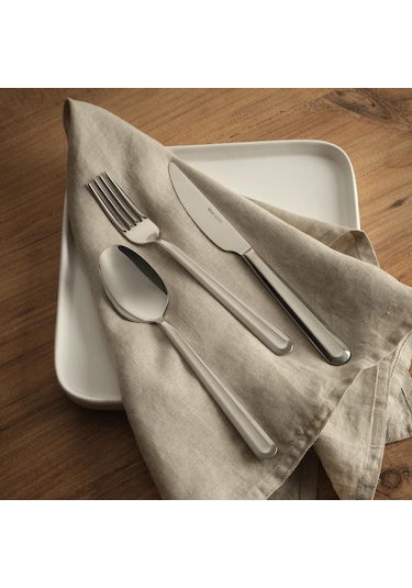 Hisar Optima Porto 30 Parça 6 Kişilik Çatal Kaşık Bıçak Takımı Inox