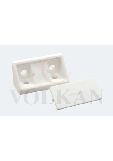 Plastik Kapaklı Köşe Bağlantı 10'lu Set Beyaz