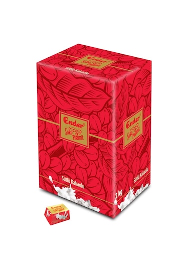 Ender Şoko Piramit Sütlü Kakaolu İkramlık Bayram Şekeri 1 KG