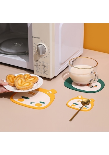 Yaratıcı Masa Üstü İzolasyon Paspası - Mavi