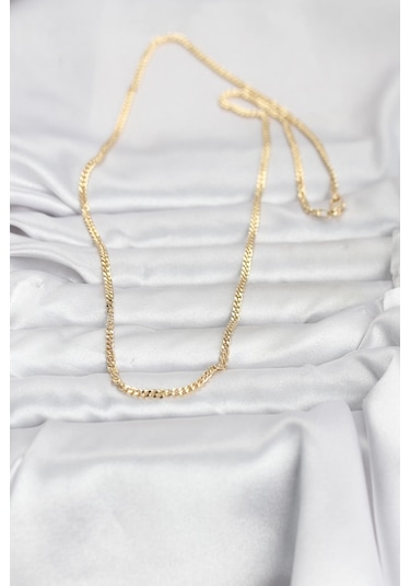 Bsre 14k Gold Renk 60 Cm Zincir Kadın Kolye Cm Renkli