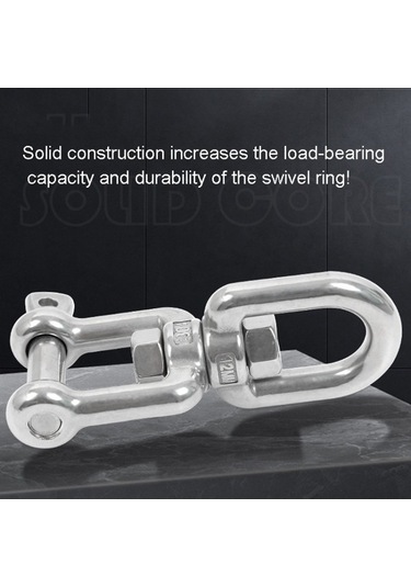 Novahub M10 Paslanmaz Çelik Dönen Zincir Kanca, Boyut:m10 360 Derece Dönen Halka Bağlantı Çok Renkli