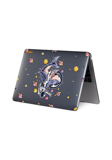 MacBook Pro 16" A2141 Desenli Koruyucu Laptop Kılıfı Köpek Balığı