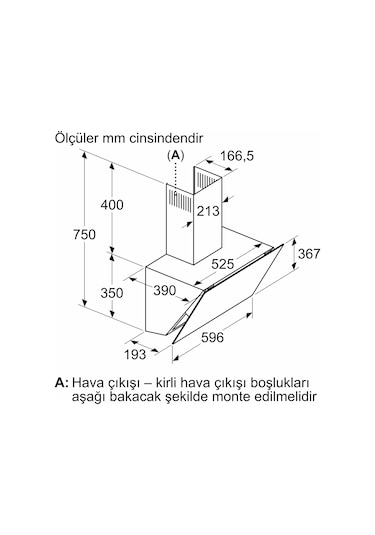 Siemens LC67KPJ20T 60 CM Duvar Tipi Davlumbaz