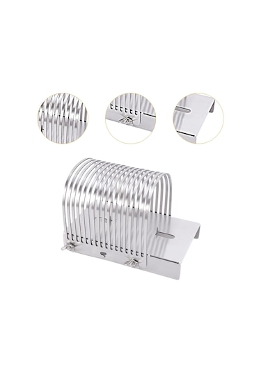 Homyl Ekmek Dilimleyici Pişirme Aleti Ev Yapımı Ekmekler Gümüş