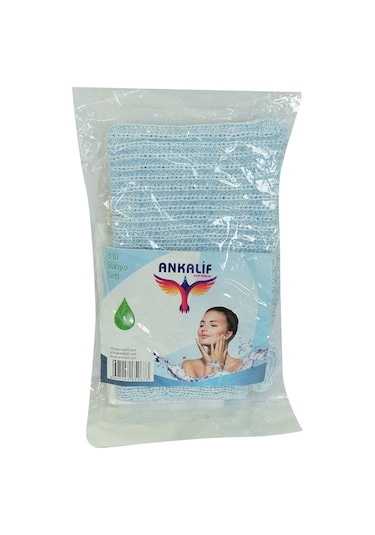 Ankalif Banyo Lifi + Kese + İpli Topuk Taşı 3'lü Banyo Seti