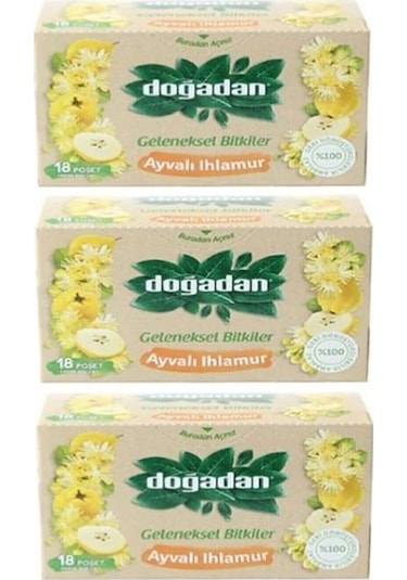 Doğadan Ayvalı Ihlamur Çayı 3 x 18'li