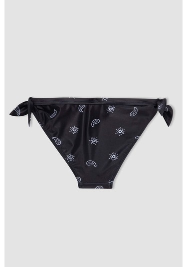Defacto Kız Çocuk Desenli Bikini Takımı C0368A824SMBK27 Siyah