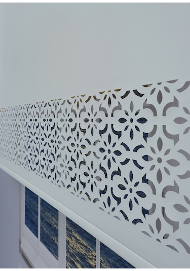 Lazer Kesim Kalın İthal Mat Stor Perde - 30 Cm Lazer Yüksekliği 001