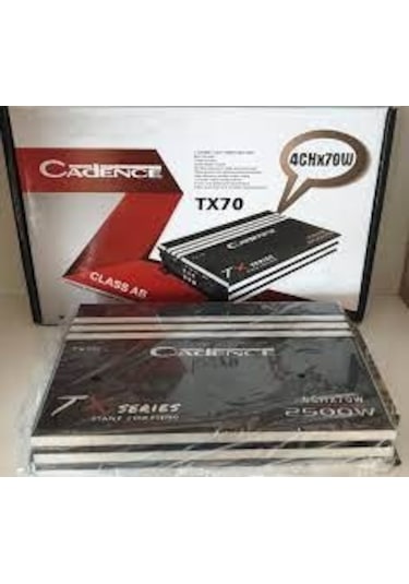 Cadence Tx70 2500W 4 Kanal Oto Amfi