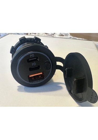 Tekne İçin Çoklu Hızlı Şarj Karavan İçin 2 Typec Usb Montaj Tipi Şarj Kp-481