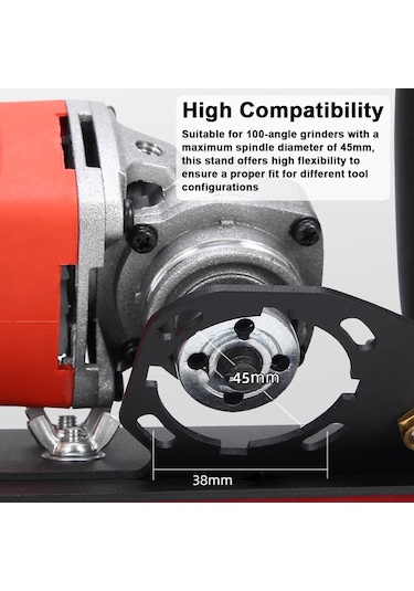 Springsun 100 Açılı Taşlama Standı: Evrensel Pah Kırma, 45 Taşınabilir Seramik/fayans Kenar Açma & Kesim Braketi