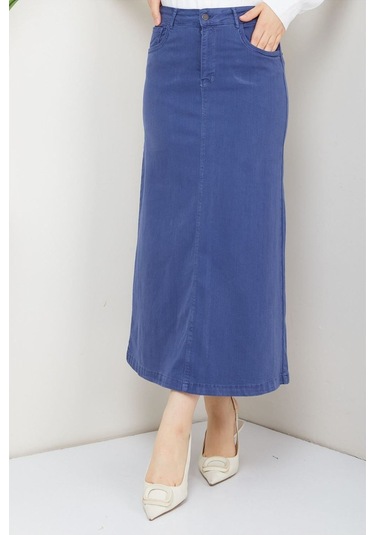 Ara Boy Likralı Gabardin Etek Lacivert