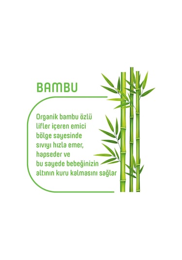 Pure Baby Organik Bambu Özlü Külot Bez 2'li Paket 4 Numara Maxi 96 Adet 2'li
