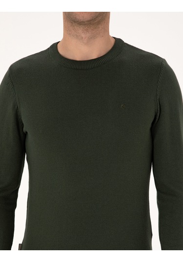 Pierre Cardin Erkek Koyu Haki Kazak /triko 50314192-vr111 Koyu Haki
