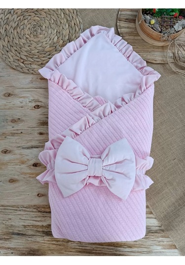 Yenidoğan Tericotton Kumaş Multi Mevsimlik Bebek Battaniyesi Kundak Pembe Renkli Çok Renkli
