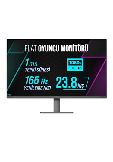 Warp WRP24-165-B 23.8" 165 HZ 1 MS RGB Flat (HDMI + DP) Freesync + G-Sync Full HD Oyuncu Monitörü